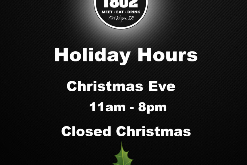 Holiday Hours 2025